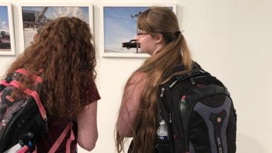 Students Look at Photography in Wilson Gallery